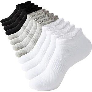 Womens Ankle Socks 6 Pairs Low Cut No Show Athletic Running Gym Sports Cotton